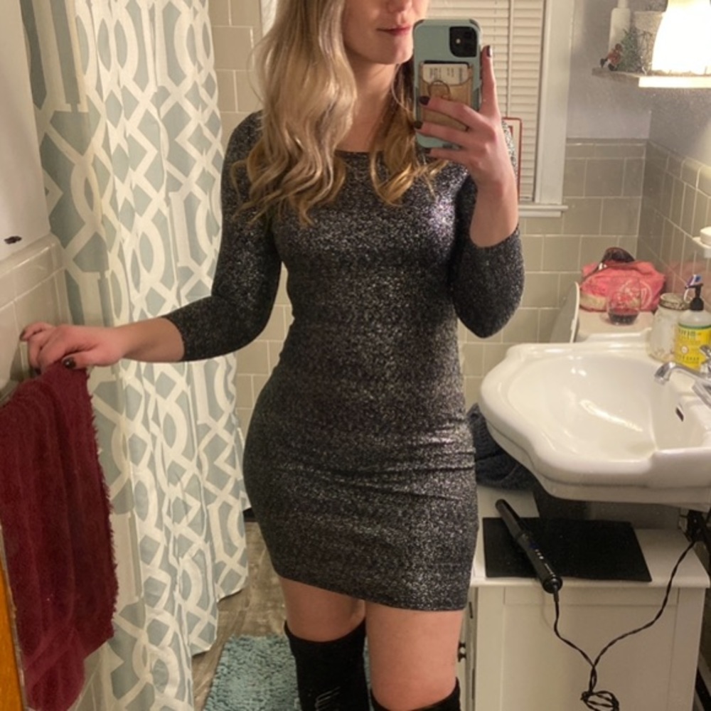 Dark gray sparkly dress